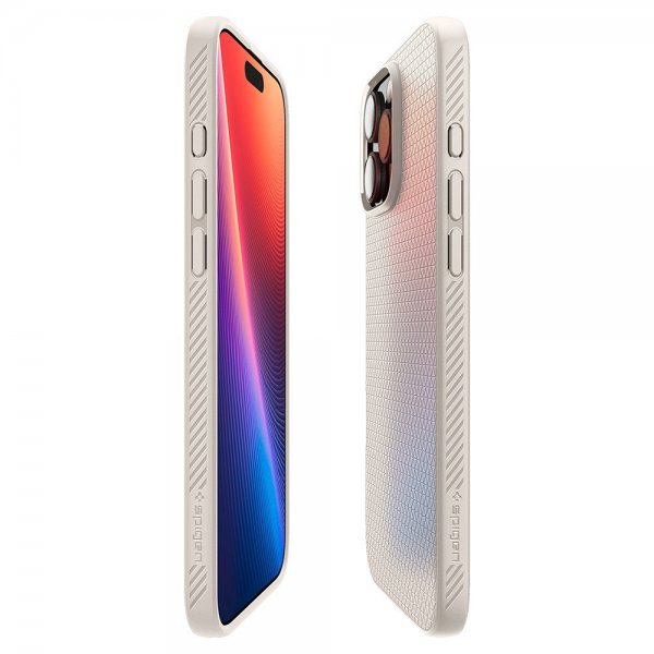 Spigen iPhone 16 Pro Max -suojakuori Liquid Air Natural Titanium
