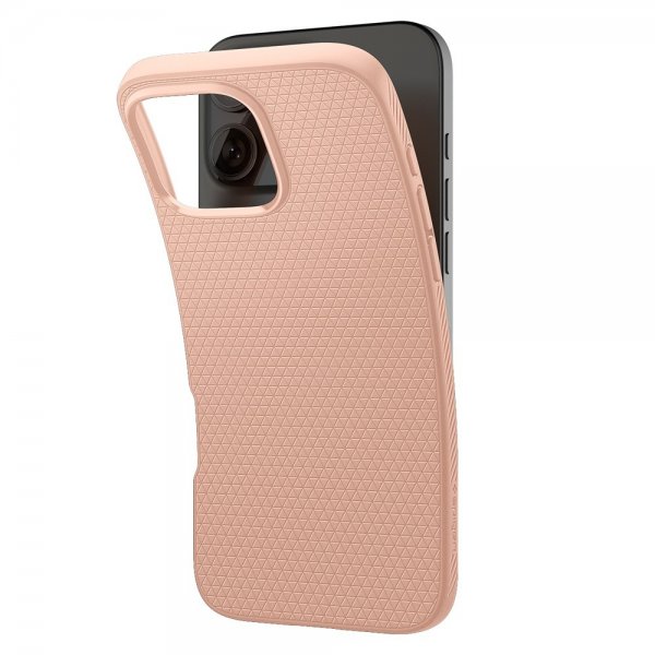 Spigen iPhone 16 Pro Max -suojakuori Liquid Air Rose Titanium