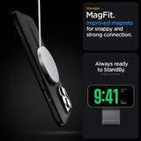 Spigen iPhone 16 Pro Max -kuori Liquid Air T MagFit Mattamusta