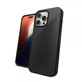 ZAGG iPhone 16 Pro Max -suojakuori Luxe Snap, musta