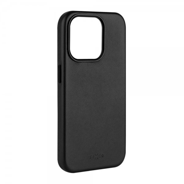 Kiinteä iPhone 16 Pro Max -kuori MagLeather musta