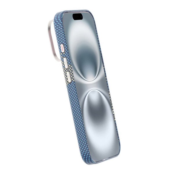 iPhone 16 Pro Max Kuori, taitettava jalusta, MagSafe, sinikulta