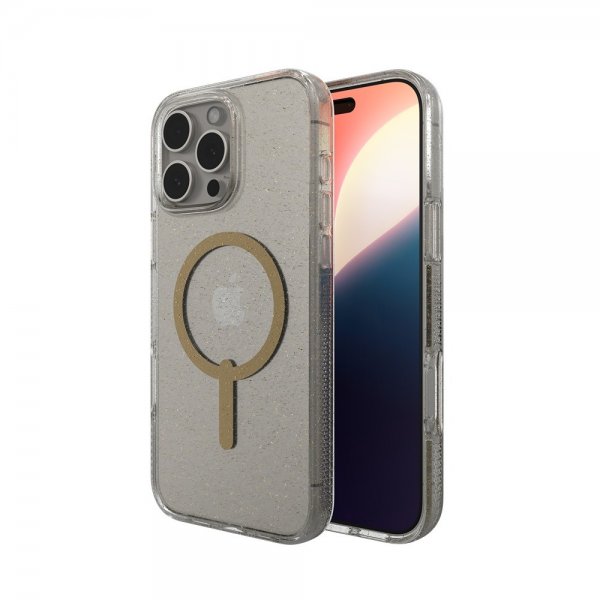ZAGG iPhone 16 Pro Max -kuori Milan Snap Gold Glitter