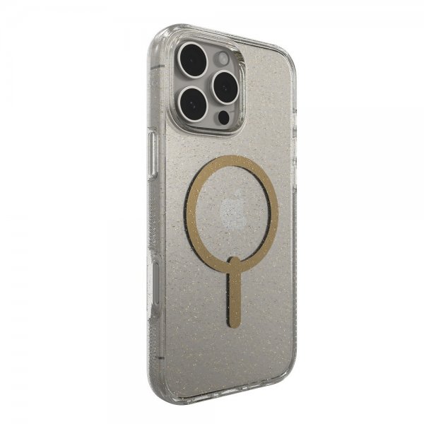 ZAGG iPhone 16 Pro Max -kuori Milan Snap Gold Glitter