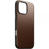 Nomad iPhone 16 Pro Max -kuori Modern Leather Case, ruskea