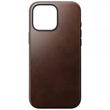 Nomad iPhone 16 Pro Max -suojakuori, Modern Leather Case, Horween Rustic Brown