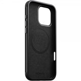 Nomad iPhone 16 Pro Max -suojakuori, moderni nahkakuori, musta