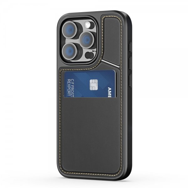 Dux Ducis iPhone 16 Pro Max -suojakuori, Rafi II Series, MagSafe, musta