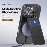 Dux Ducis iPhone 16 Pro Max -suojakuori, Rafi II Series, MagSafe, musta