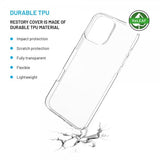 Kiinteä iPhone 16 Pro Max -kuori ReStory Transparent