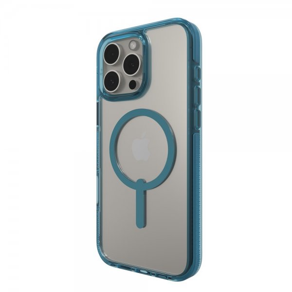 ZAGG iPhone 16 Pro Max -kuori, Santa Cruz Snap, Retro Blue