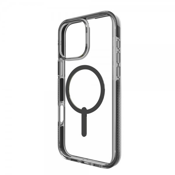 ZAGG iPhone 16 Pro Max -kuori Santa Cruz Snap Musta