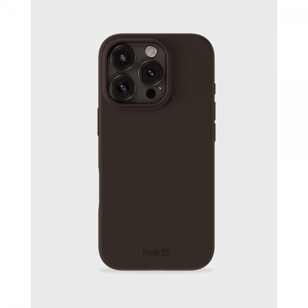 holdit iPhone 16 Pro Max Kuoret Silikoni Chocolate