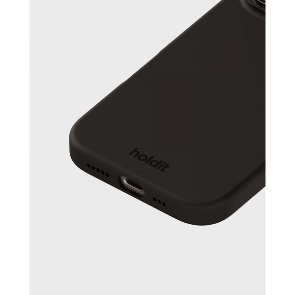 holdit iPhone 16 Pro Max Kuori Silikoni Musta
