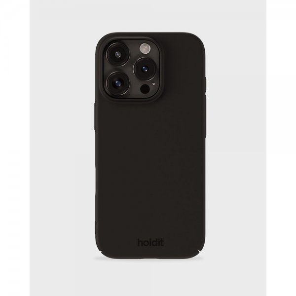 holdit iPhone 16 Pro Max Kuori Slim Case Musta