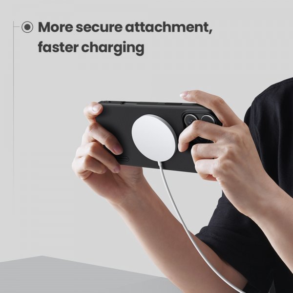 Nillkin iPhone 16 Pro Max Kuori Super Frosted Shield Pro MagSafe Sininen