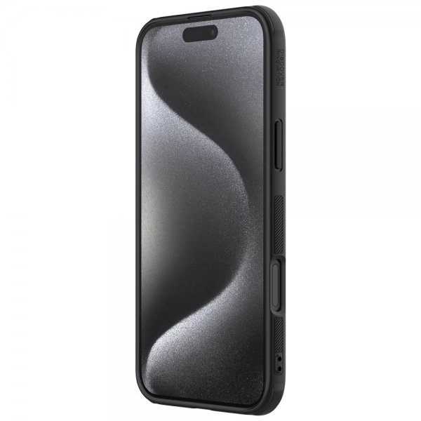 Nillkin iPhone 16 Pro Max -suojakuori Super Frosted Shield Pro MagSafe, musta