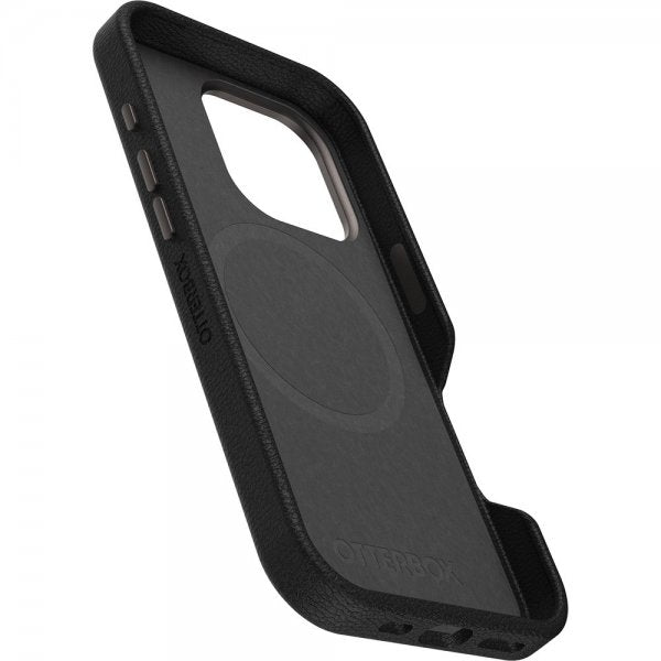 Otterbox iPhone 16 Pro Max -suojakuori Symmetry Cactus Leather MagSafe Noir Ash