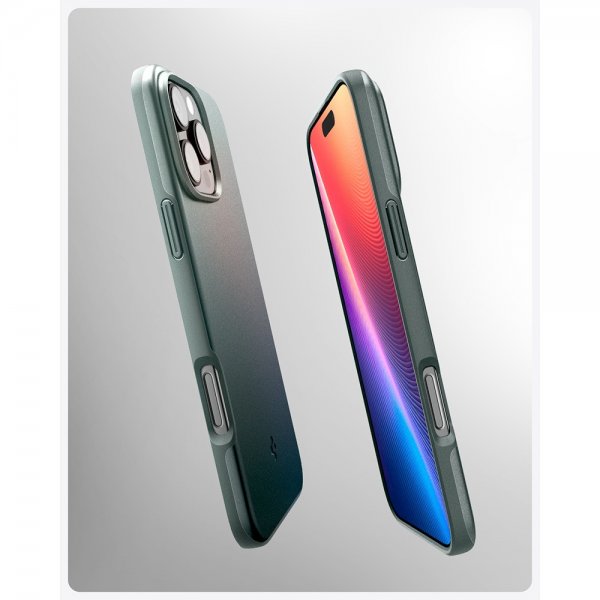 Spigen iPhone 16 Pro Max Kuori Thin Fit MagFit Abyss Green