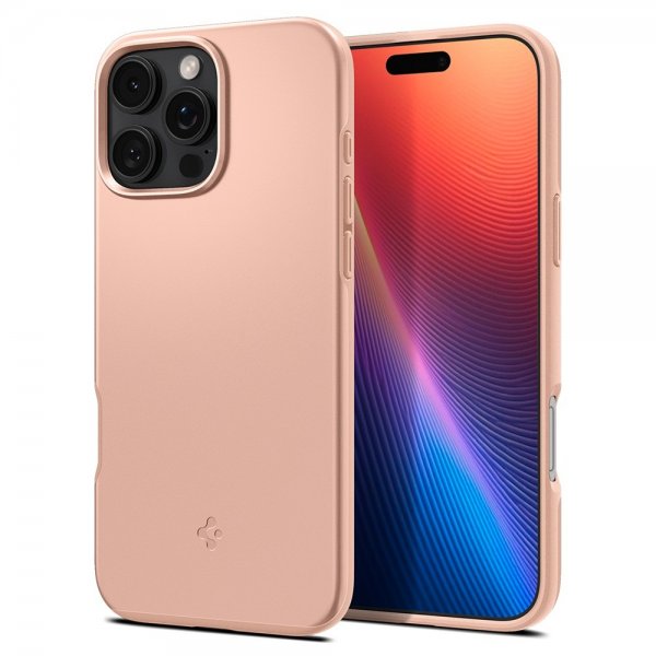 Spigen iPhone 16 Pro Max Kuori Thin Fit MagFit Rose Titanium