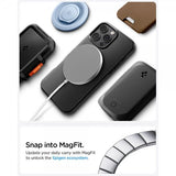 Spigen iPhone 16 Pro Max Kuori Thin Fit MagFit Musta