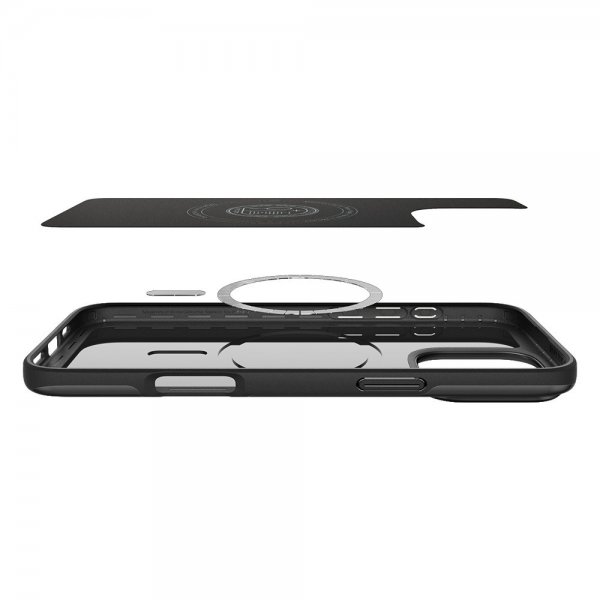 Spigen iPhone 16 Pro Max Kuori Thin Fit MagFit Musta