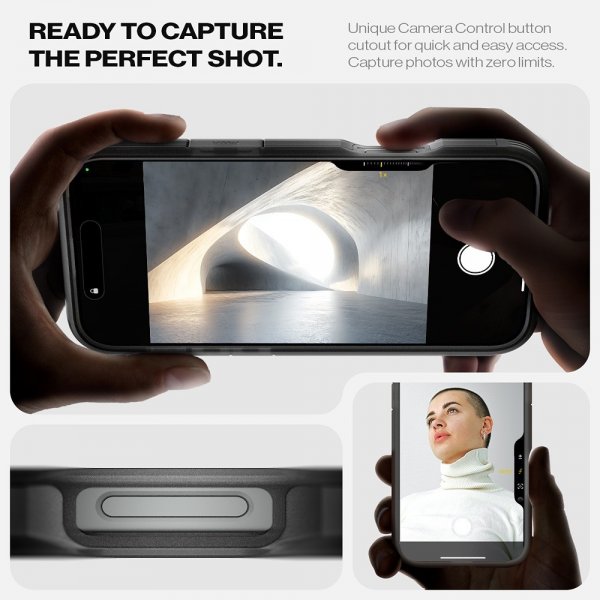 Spigen iPhone 16 Pro Max Kuori Tough Armor MagFit Frost Black