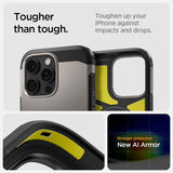 Spigen iPhone 16 Pro Max -suojakuori Tough Armor MagFit Gunmetal