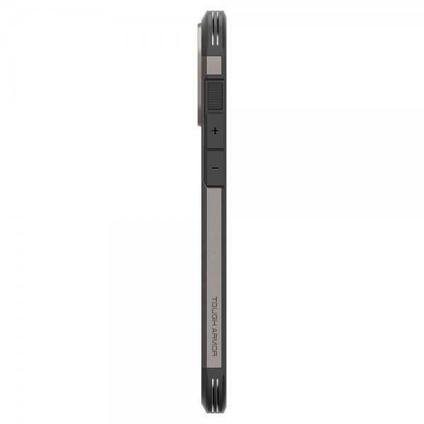 Spigen iPhone 16 Pro Max -suojakuori Tough Armor MagFit Gunmetal