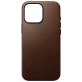 Nomad iPhone 16 Pro Max -suojakuori, perinteinen nahkakuori, ruskea