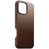 Nomad iPhone 16 Pro Max -suojakuori, perinteinen nahkakuori, ruskea