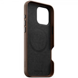 Nomad iPhone 16 Pro Max -suojakuori, perinteinen nahkakuori, ruskea
