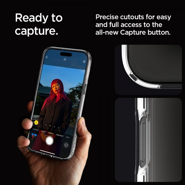Spigen iPhone 16 Pro Max -suojakuori Ultra Hybrid Crystal Clear