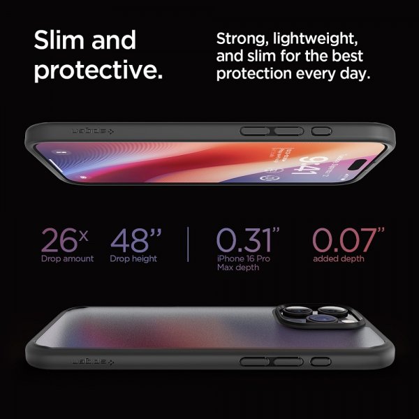 Spigen iPhone 16 Pro Max Kuori Ultra Hybrid Frost Black