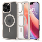 Spigen iPhone 16 Pro Max -suojakuori Ultra Hybrid MagFit Frost Natural Titanium
