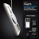 Spigen iPhone 16 Pro Max -suojakuori Ultra Hybrid MagFit Frost Natural Titanium