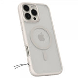 Spigen iPhone 16 Pro Max -suojakuori Ultra Hybrid MagFit Frost Natural Titanium
