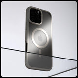 Spigen iPhone 16 Pro Max -suojakuori Ultra Hybrid MagFit Frost Natural Titanium