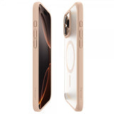 Spigen iPhone 16 Pro Max -suojakuori Ultra Hybrid MagFit Frost Rose Titanium