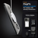 Spigen iPhone 16 Pro Max -suojakuori Ultra Hybrid MagFit Graphite