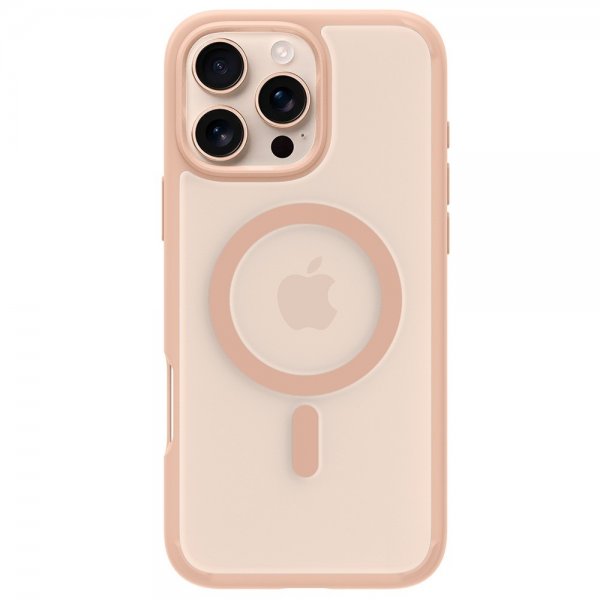 Spigen iPhone 16 Pro Max -suojakuori Ultra Hybrid MagFit Rose Titanium