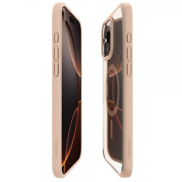 Spigen iPhone 16 Pro Max -suojakuori Ultra Hybrid MagFit Rose Titanium