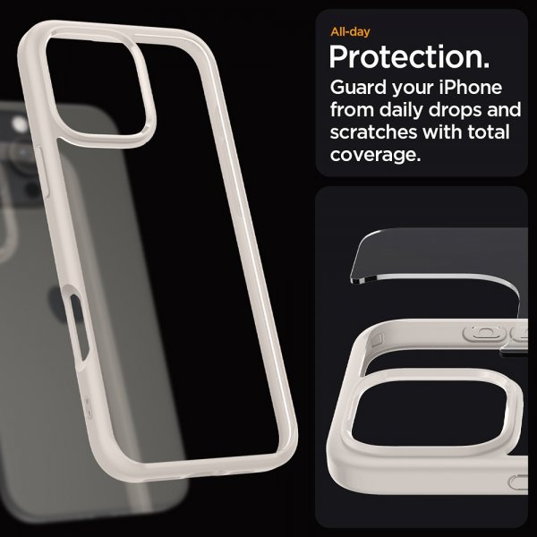 Spigen iPhone 16 Pro Max Kuori Ultra Hybrid Natural Titanium