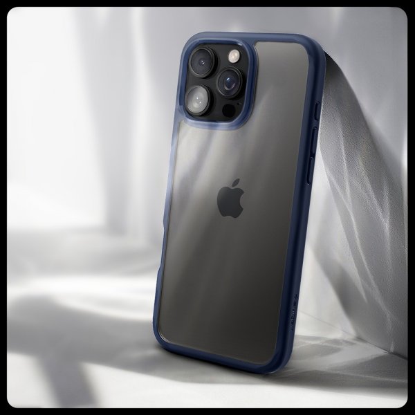 Spigen iPhone 16 Pro Max -suojakuori Ultra Hybrid, laivastonsininen