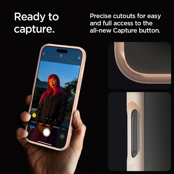 Spigen iPhone 16 Pro Max -suojakuori Ultra Hybrid Rose Titanium