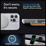 Spigen iPhone 16 Pro Max -suojakuori Ultra Hybrid S MagFit Crystal Clear