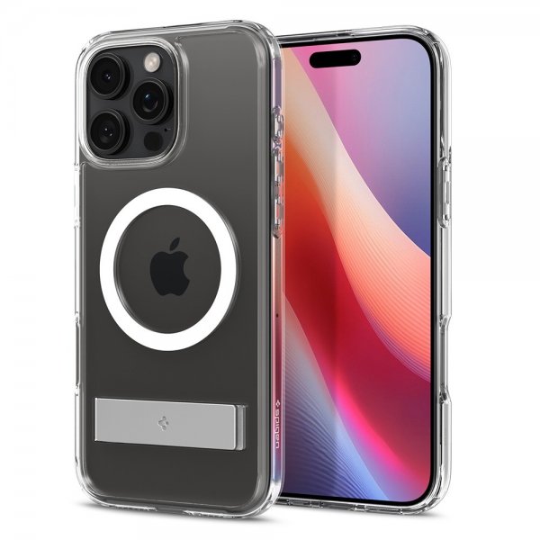 Spigen iPhone 16 Pro Max -suojakuori Ultra Hybrid S MagFit Crystal Clear