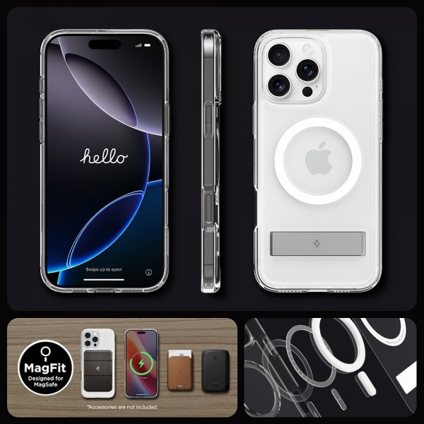 Spigen iPhone 16 Pro Max -suojakuori Ultra Hybrid S MagFit Graphite