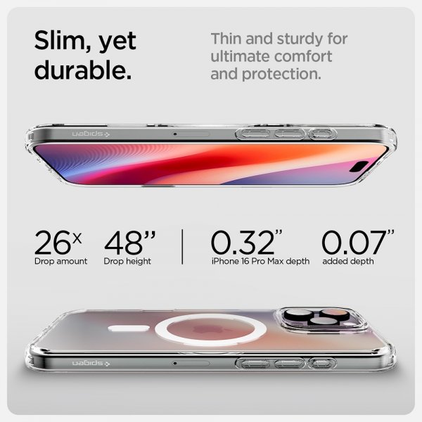 Spigen iPhone 16 Pro Max Kuori Ultra Hybrid T MagFit Clear White