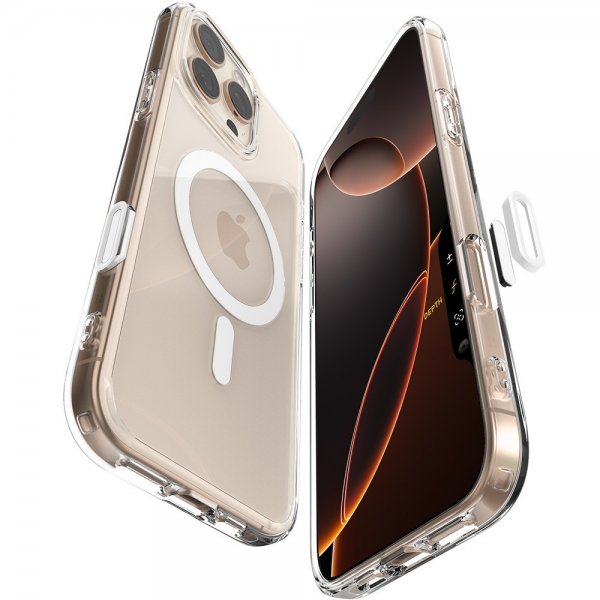 Spigen iPhone 16 Pro Max Kuori Ultra Hybrid T MagFit Clear White